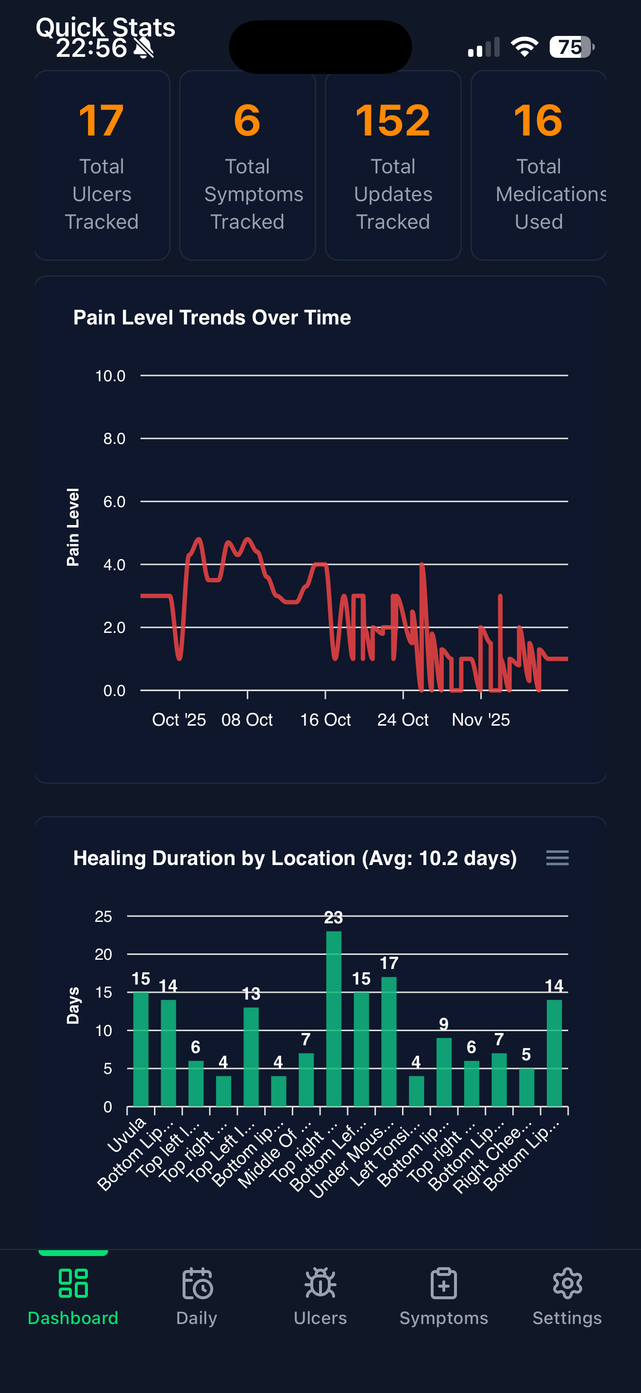 App Statistics Dashboard Mockup